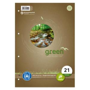 Ringbucheinlage LIN21, A4, 50 Blatt 70g qm 9mm liniert STAUFEN GREEN 040770021 (9001939829909)