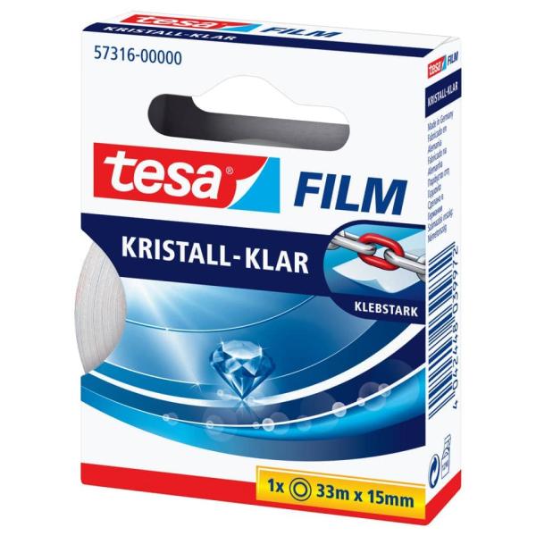 Klebefilm Kristall 15mm 33m tesa 57316-00000-02 (4042448039972)