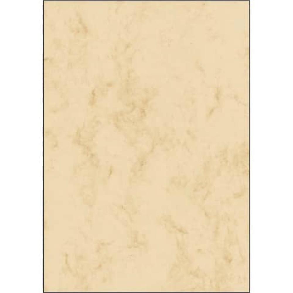 Marmor-Papier beige A4, 90 g qm 25 Blatt SIGEL DP181 (4004360968532)