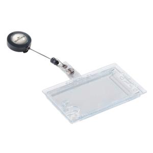 Ausweishülle Doppelbox mit Jojo für 2 Betriebsausweise 85x54 mm 10 Stück DURABLE 8224 19 (4005546802770)