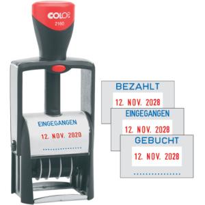 Classic Line 2160 RL 4 mm Datumstempel + austauschbare Text COLOP 106514 (9004362408772)