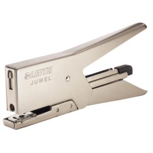 5557 Heftzange Juwel 2000, Metall 12 Blatt matt nickel Leitz 5557-00-82 (4002432396665)