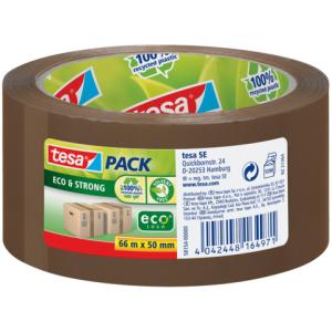Verpackungsklebeband pack Eco & Strong PP 66 mx50 mm braun TESA 58154-00000-00 (4042448164971)