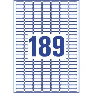 Stark haftende Papier-Etiketten, 25, 4x10 mm AVERY Zweckform L7871-20 (4004182070031)