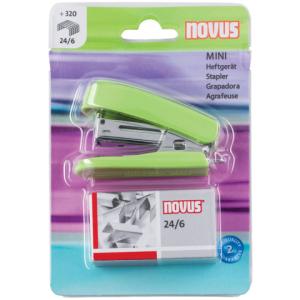 Minihefter + Klammern 12 Blatt hellgrün NOVUS 020-1909 (4009729059272)