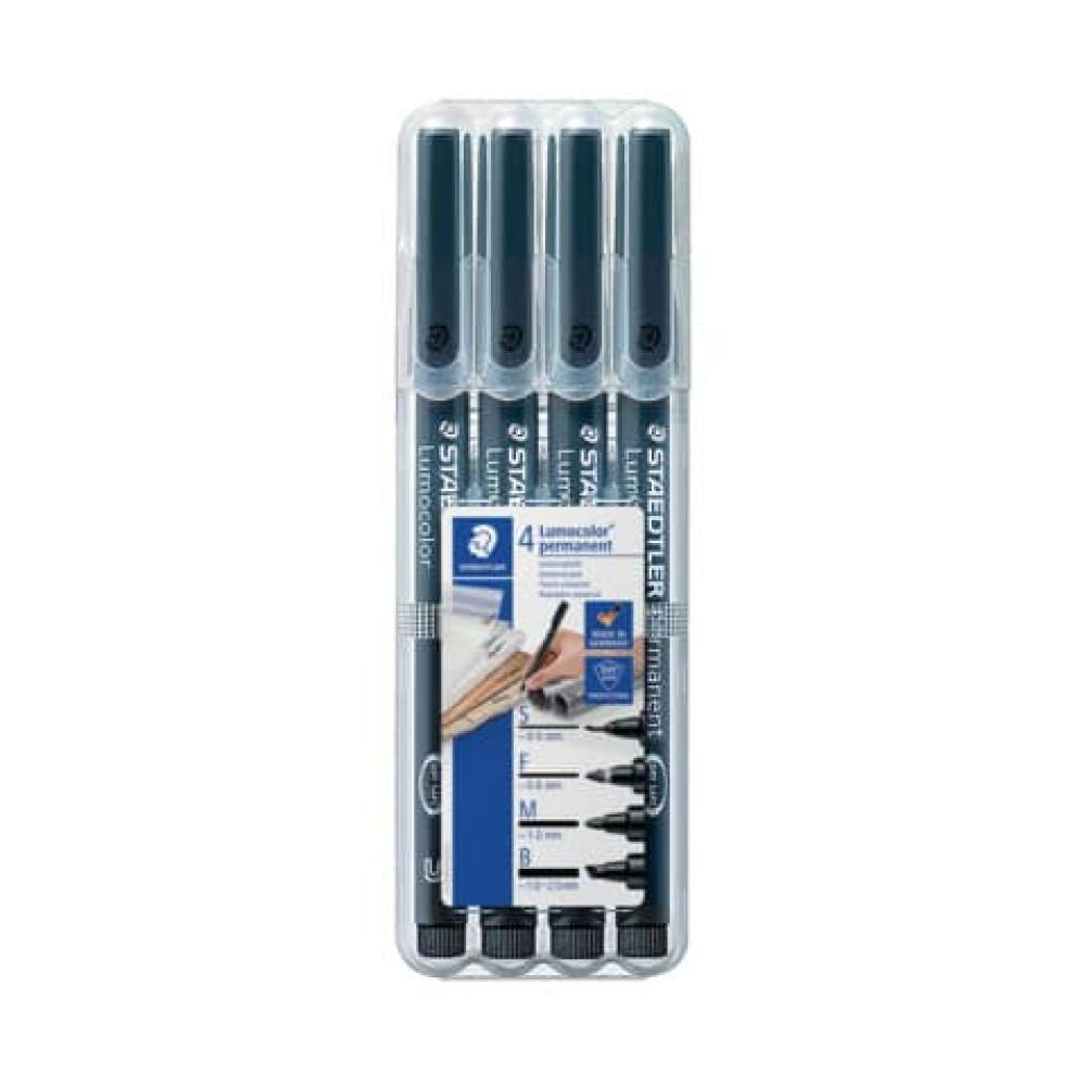 Feinschreiber Universalstift Lumocolor pen set permanent 4 Stiften in S F M B STAEDTLER 31-9WP4GS (4007817310083)