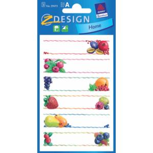 Z-Design Marmeladen Etiketten Obst 3 Bogen 18 Etiketten AVERY ZWECKFORM 59473 (4004182594735)