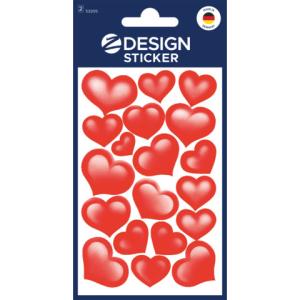 Z-Design Deko Sticker Herzen 2 Bogen 38 Sticker AVERY ZWECKFORM 53205 (4004182532058)