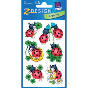 Z-Design Deko Sticker Marienkäfer 2 Bogen 12 Sticker AVERY ZWECKFORM 53281 (4004182532812)