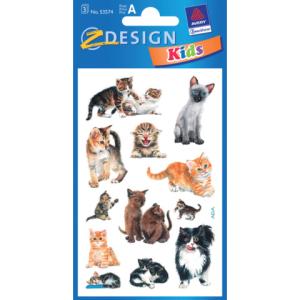 Z-Design Kinder Sticker Katzenbabies 3 Bogen 36 Sticker AVERY ZWECKFORM 53574 (4004182535745)