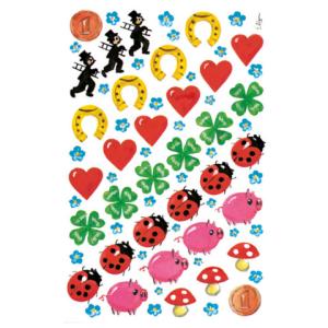 Z-Design Deko Sticker Glücksbringer 3 Bogen 102 Sticker AVERY ZWECKFORM 4413 (4004182044131)