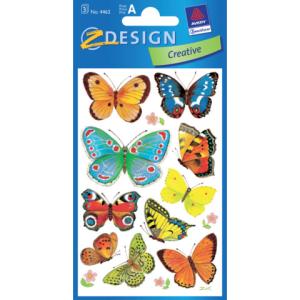 Z-Design Deko Sticker Schmetterlinge 3 Bogen 30 Sticker AVERY ZWECKFORM 4462 (4004182044629)