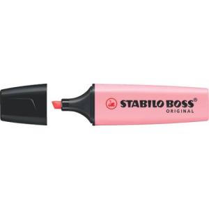 Textmarker BOSS ORIGINAL Pastel Einzelstift rosiges Rouge STABILO 70/129 (4006381492294)
