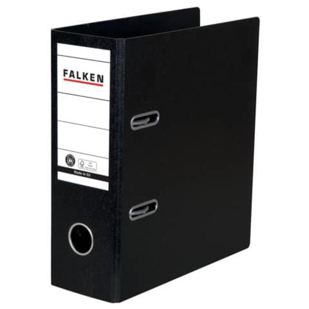 Ordner A5 hoch 80mm Hartpappe schwarz Falken 11285830 (4014481085247)