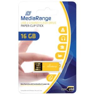 USB Nano-Speicherstick CLIP-ON blau 8GB MEDIARANGE MR976 (4260459611592)
