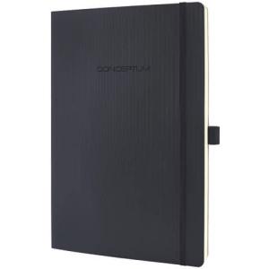 Notizbuch Conceptum ca. A4, liniert 194 Seiten schwarz Softcover SIGEL CO311 (4004360836824)