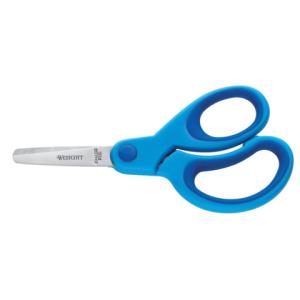 Schere Kids Softgrip 13 cm blau rund WESTCOTT E-2158100 (4027521513235)