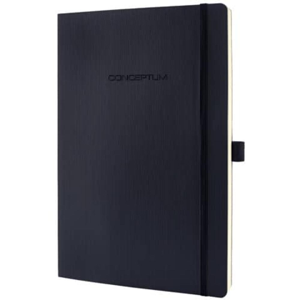 Notizbuch Conceptum ca. A4, kariert 194 Seiten schwarz Softcover SIGEL CO310 (4004360836855)