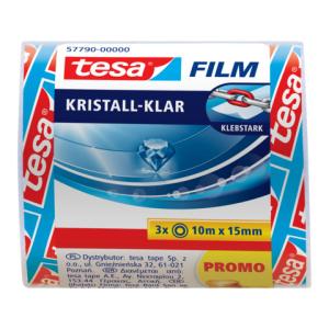 Klebefilm kristall-klar 15 mmx10 m 3er Pack TESA 57790-00000-00 (4042448839442)