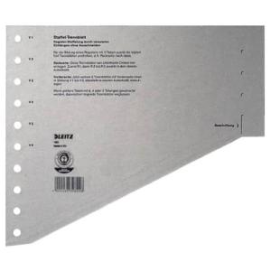 1651 Staffel-Trennblätter A4 Überbreite grau 100 Stück Leitz 1651-00-85 (4002432328246)