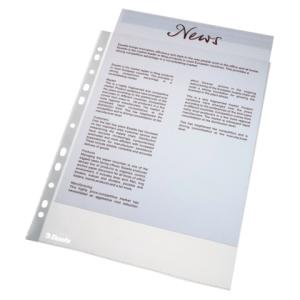 Standard Prospekthüllen genarbt 0,05 mm A4, 100 Stück Esselte 56171 (3249445617108)