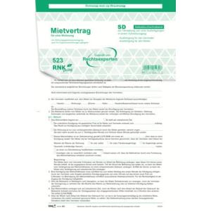 Universal-Mietvertrag für Wohnungen SD 3x2 Blatt DIN A4 RNK 523 (4002871052306)