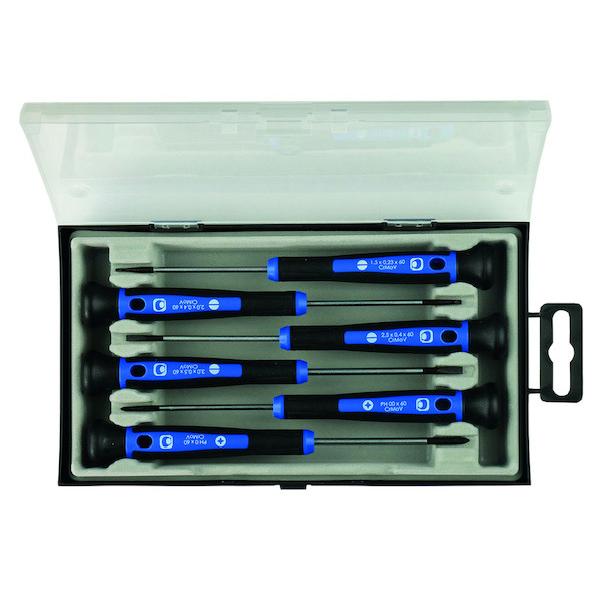 Präz.Schraubendr.-Satz Schlitz/PH PROTEC.CLASS Päzisionsschraubendreher-Satz PPSDS6 (4016705156412)