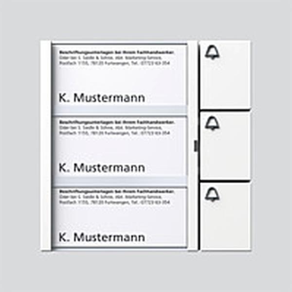 TM 612-3 W Tasten-Modul 3 Ruftasten SIEDLE 200035521-00 (4015739355211)