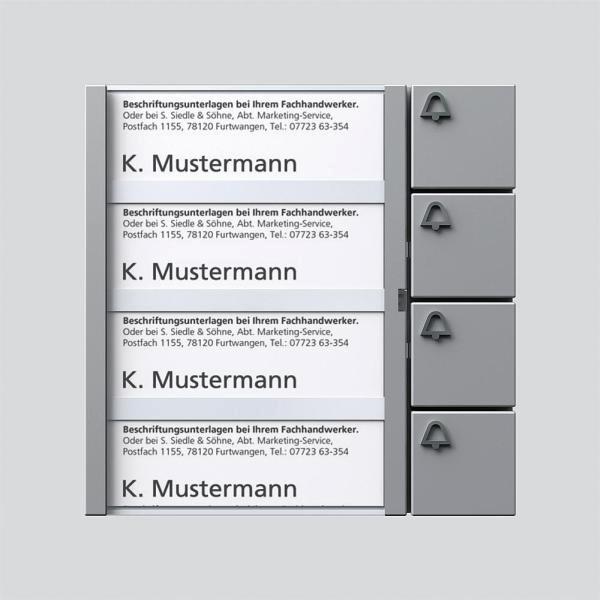 BTM 650-04 SM Tasten-Modul 4 Ruftaste SIEDLE 200035743-00 (4015739357437)