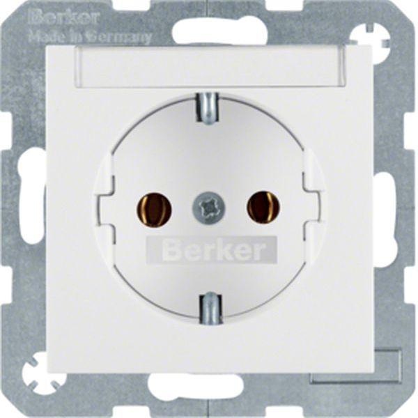 Steckdose Beschriftungsfeld pwg BERKER schutzkontakt-Steckdose m. S.1 47508989 (4011334277705)
