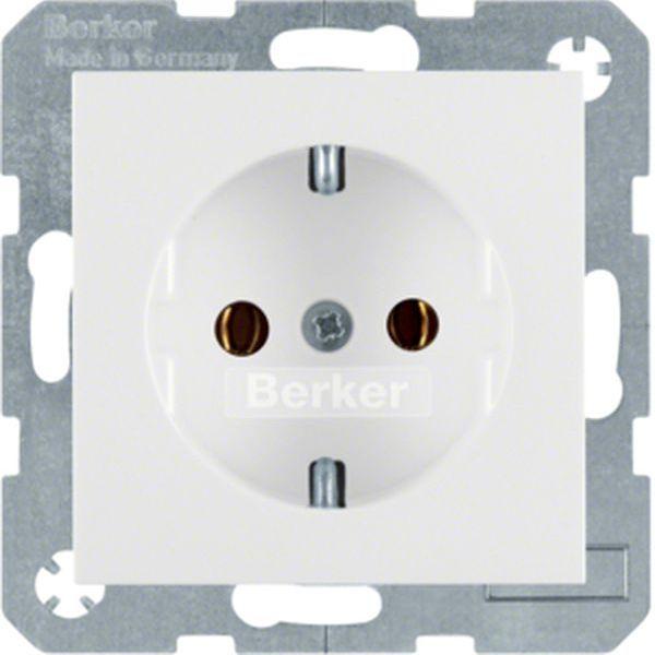 Steckdose S.1/B.3/B.7 pwg BERKER schutzkontakt-Steckdose Glas 41438989 (4011334277613)