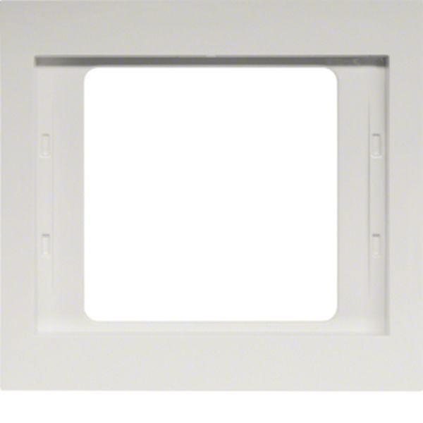 Berker 1-fach Steckdosenrahmen Weiß 8,7 X 8,1 Cm, 1 St. 13137009 (4011334263173)