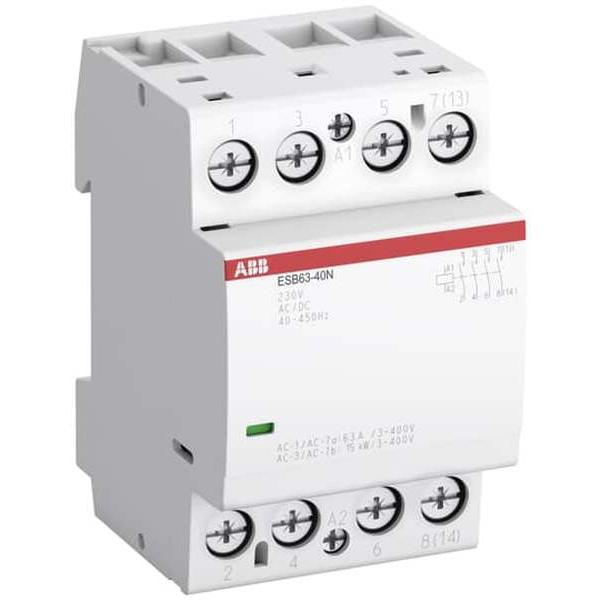 ESB63-40N-06 Install.Schütz 4S/0Ö 230V ABB Installationssch³tz 4S/0Í, AC/DC 1SAE351111R0640 (4013614519239)