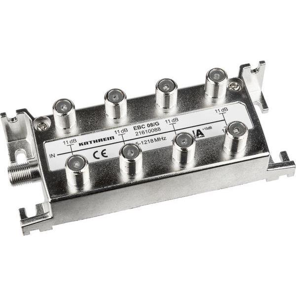 EBC 08/G 8fach-Verteiler 11 dB 1218MHz KATHREIN 08G F-Verteiler 5-1218 SchirmungsklasseA 21610088 (4021121547690)