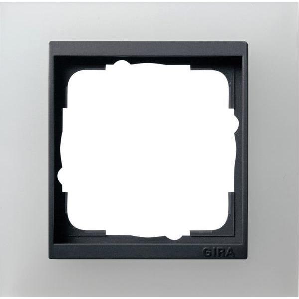 RAHMEN 1-FACH OPAK GIRA WEISS 021124 (4010337211242)