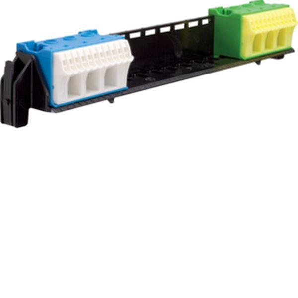 Traeger m. PE/+N-Klemme 1rh. HAGER m.PE/+N-Klemme f.AP+UP VZ461 (3250616664616)