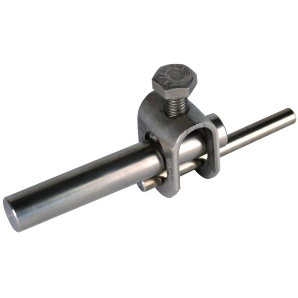 Stangenklemme NIRO f. Rd 8-10/Rd DEHN 380029 (4013364066359)