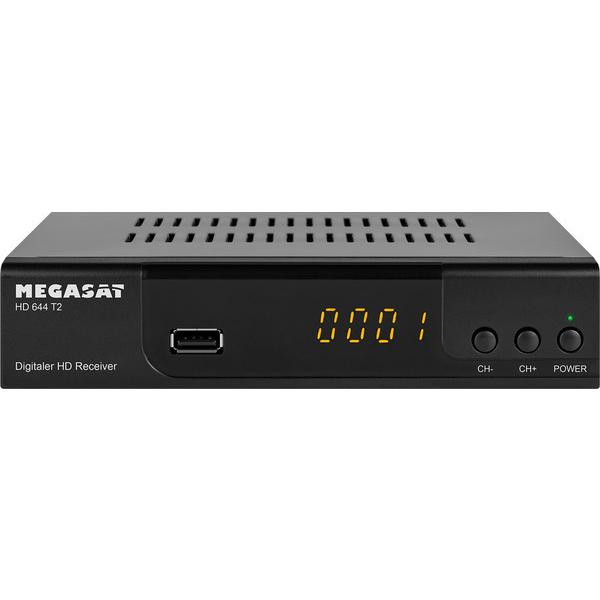 HD 644 T2 DVB-T2 Receiver FreeTV MEGASAT HD644T2 620 SCART HDMI 0201145 (4046173108408)