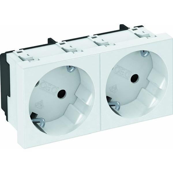STD-D3S RW2 Steckdose 33°, 2-fach BETTERMANN 33?, Schutzkontakt 6120103 (4012197255787)