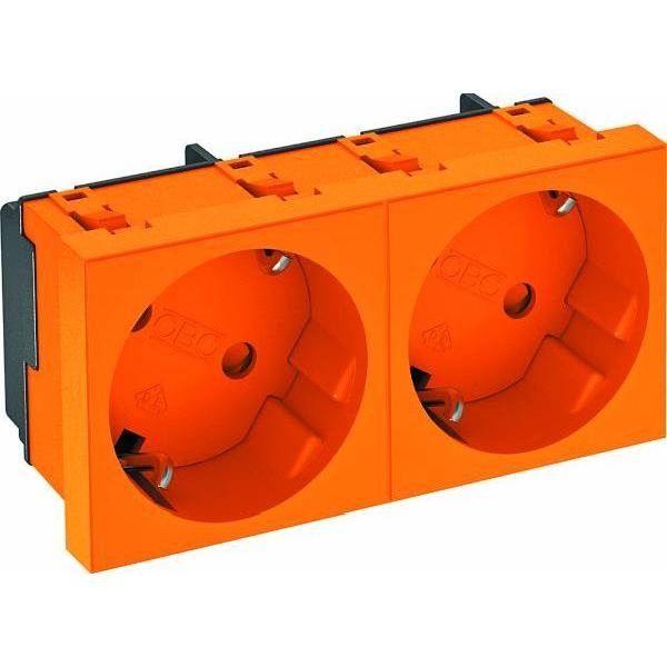 STD-D3S ROR2 Steckdose 33°, 2-fach BETTERMANN 33?, Schutzkontakt 6120105 (4012197255879)