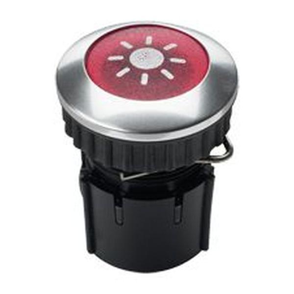 Protact 101 LED alu-rot Klingeltaster GROTHE 63022 (4011459630225)