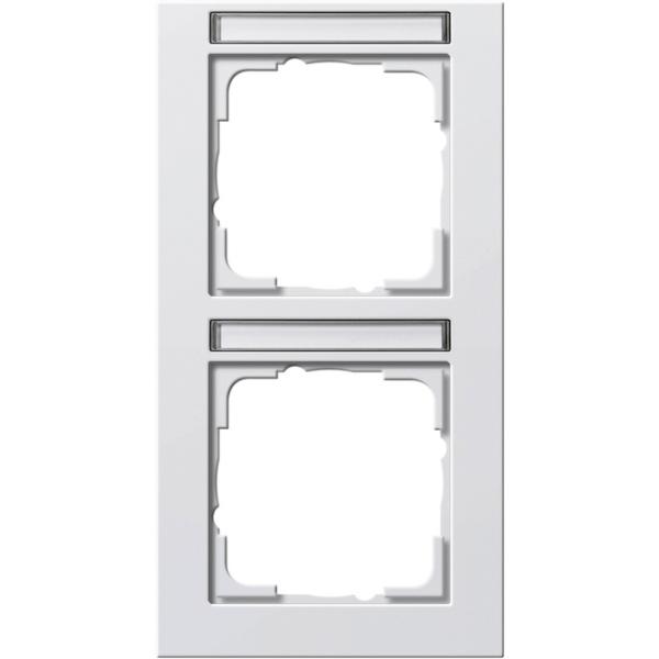 Abdeckrahmen 2fach BSF senkrecht GIRA E2 Rein 110229 (4010337084150)