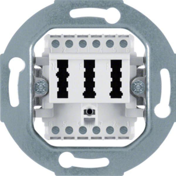 TAE-Anschlussdose 2 x 6/6NFF BERKER TAE-Steckdose Modul-Einsätze 454409 (4011334195696)