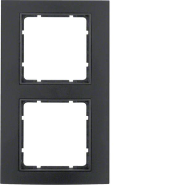 Rahmen 2f. B.3 Alu schw./anthr. BERKER Alu, schwarz/anthrazit 10123005 (4011334371588)