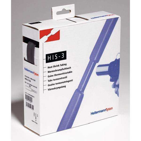 HIS-3-9/3-PEX-BK Warmschrumpfschlauch HELLERMANNTYTON HIS-3-9/3-PO-XBK 3:1 308-30900 (4031026218793)