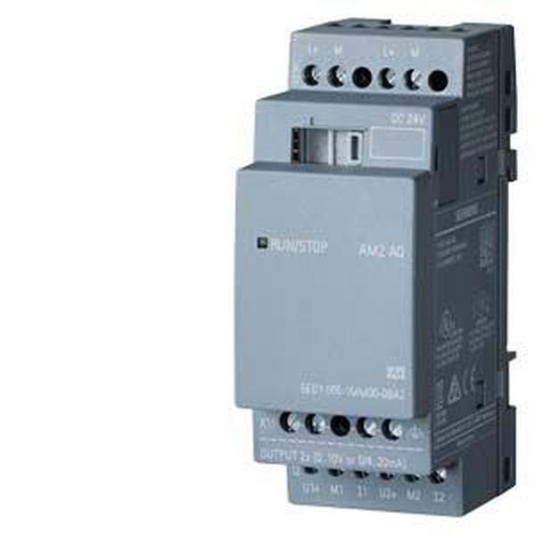 6ED1055-1MM00-0BA2 AM2 AQ Erweit.-Modul SIEMENS SV: DC 24V, AA, 0-10V, 0/4-20MA 6ED10551MM000BA2 (4034106029531)
