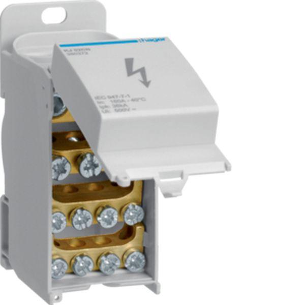 Verteilerblock 160A geschlossen HAGER geschlossen,1polig KJ02CN (3250613803728)