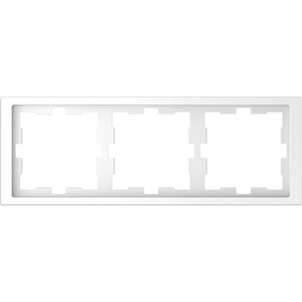 D-Life Rahmen, 3fach MERTEN 3fach, Lotosweiß MEG4030-6535 (4042811197810)