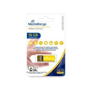 MEDIARANGE NANO USB STICK 16GB MR976 14MB/s USB 2.0 gelb