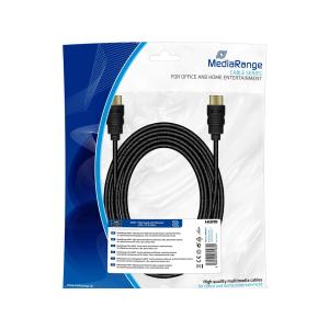 MEDIARANGE HDMI ANSCHLUSSKABEL 5m MRCS211 Textil-Ummantelung 10.2GB